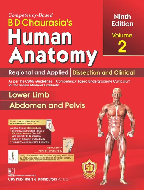 BD Chaurasia’s Human Anatomy Lower Limb, Abdomen & Pelvis (Vol.2)